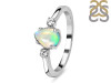 Opal & White Topaz Ring OPL-RDR-1772.