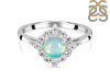 Opal & White Topaz Ring OPL-RDR-1784.