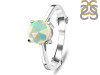 Opal & White Topaz Ring OPL-RDR-1786.