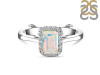 Opal & White Topaz Ring OPL-RDR-1787.