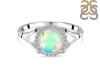 Opal & White Topaz Ring OPL-RDR-1790.