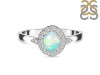 Opal & White Topaz Ring OPL-RDR-1792.