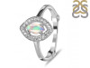 Opal & White Topaz Ring OPL-RDR-1798.