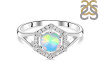Opal & White Topaz Ring OPL-RDR-1800.