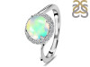Opal & White Topaz Ring OPL-RDR-1801.
