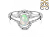 Opal & White Topaz Ring OPL-RDR-1802.