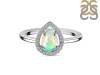 Opal & White Topaz Ring OPL-RDR-1803.