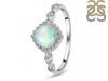 Opal & White Topaz Ring OPL-RDR-1935.