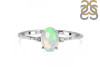 Opal & White Topaz Ring OPL-RDR-1938-A.