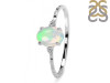 Opal & White Topaz Ring OPL-RDR-1938-A.