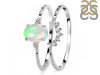 Opal & White Topaz Ring OPL-RDR-1938.