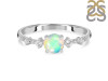 Opal & White Topaz Ring OPL-RDR-1939.