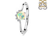 Opal & White Topaz Ring OPL-RDR-1942.