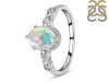 Opal & White Topaz Ring OPL-RDR-2182.