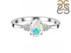 Opal & White Topaz Ring OPL-RDR-2213.