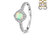 Opal & White Topaz Ring OPL-RDR-2260.