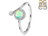 Opal & White Topaz Ring OPL-RDR-2261.