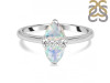 Opal & White Topaz Ring OPL-RDR-2266.