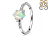 Opal & White Topaz Ring OPL-RDR-2273.