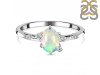 Opal & White Topaz Ring OPL-RDR-2273.