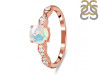 Opal & White Topaz Ring OPL-RDR-2288.