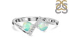 Opal & White Topaz Ring OPL-RDR-2295.