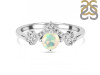 Opal & White Topaz Ring OPL-RDR-2296.