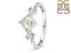 Opal & White Topaz Ring OPL-RDR-2296.