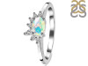 Opal & White Topaz Ring OPL-RDR-2418.