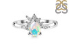 Opal & White Topaz Ring OPL-RDR-2431.