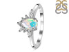 Opal & White Topaz Ring OPL-RDR-2431.