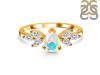 Opal & White Topaz Ring OPL-RDR-2556.