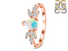 Opal & White Topaz Ring OPL-RDR-2556.