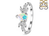 Opal & White Topaz Ring OPL-RDR-2556.