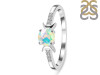 Opal & White Topaz Ring OPL-RDR-2845.