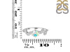 OPAL & White Topaz Ring OPL-RDR-2981.