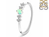 Opal & White Topaz Ring OPL-RDR-3190.