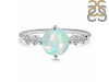 Opal & White Topaz Ring OPL-RDR-3191.