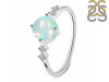 Opal & White Topaz Ring OPL-RDR-3191.