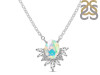 Opal & White Topaz Necklace OPL-RN-72.