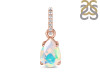 Opal & White Topaz Pendant OPL-RP-76.