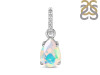 Opal & White Topaz Pendant OPL-RP-76.