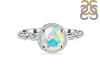 Opal & White Topaz Ring OPL-RR-267.