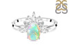 Opal & White Topaz Ring OPL-RR-405.
