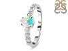 Opal & White Topaz Ring OPL-RR-419D.