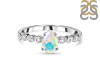 Opal & White Topaz Ring OPL-RR-419D.