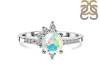 Opal & White Topaz Ring OPL-RDR-2404.