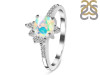 Opal & White Topaz Ring OPL-RDR-2404.