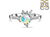 Opal & White Topaz Ring OPL-RDR-2406.