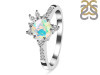 Opal & White Topaz Ring OPL-RDR-2406.